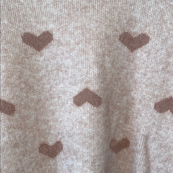 Soft Round Neck Hearts Sweater - Picture 6 of 8